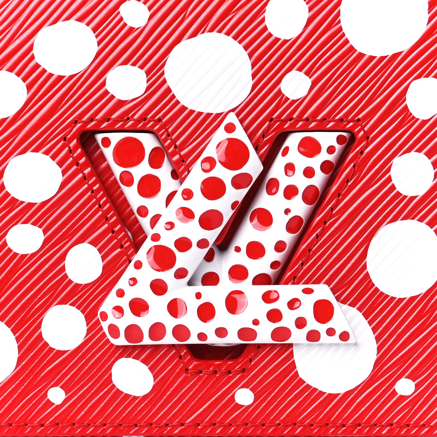 Louis Vuitton LV X YK Epi Infinity Dots Twist Shoulder Bag MM Red 9 of 12