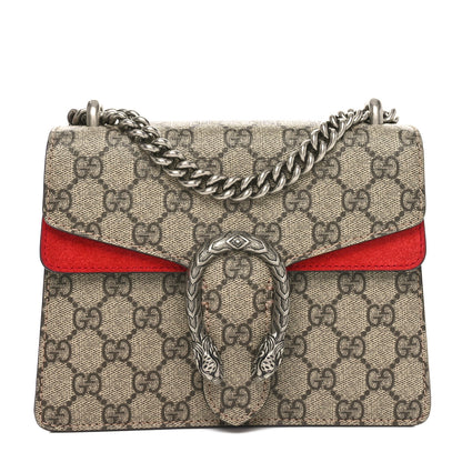 Gucci GG Supreme Monogram Mini Dionysus Shoulder Bag Hibiscus Red 1 of 10
