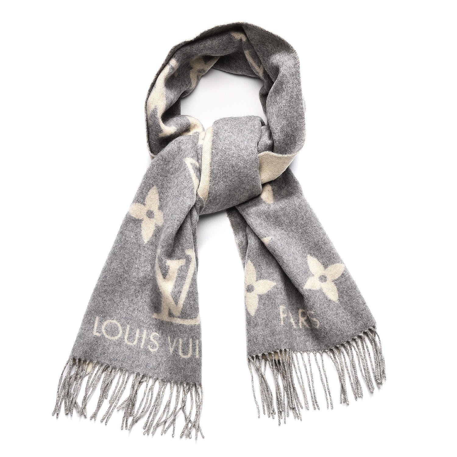 Louis Vuitton Cashmere Monogram Reykjavik Scarf 1 of 4