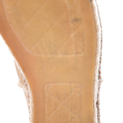 Chanel Toile CC Espadrilles 38 Beige Black 9 of 11