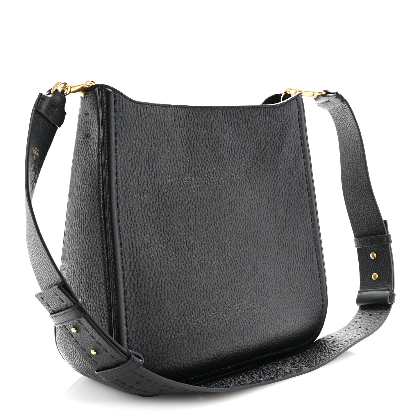 Soft Grainy Calfskin Alltime Large Hobo Black