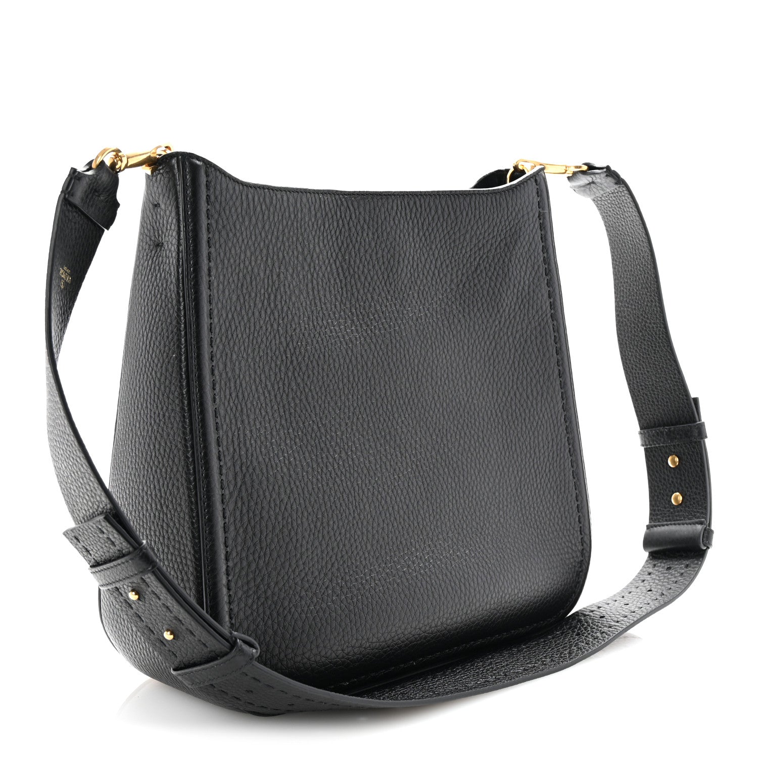 Valentino Garavani Soft Grainy Calfskin Alltime Large Hobo Black 3 of 9