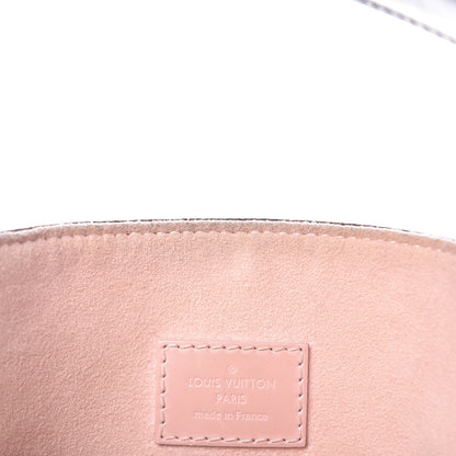 Louis Vuitton Damier Ebene Caissa Hobo Rose Ballerine 9 of 16