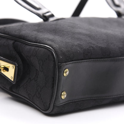 Gucci Monogram Tote Bag Black 8 of 15