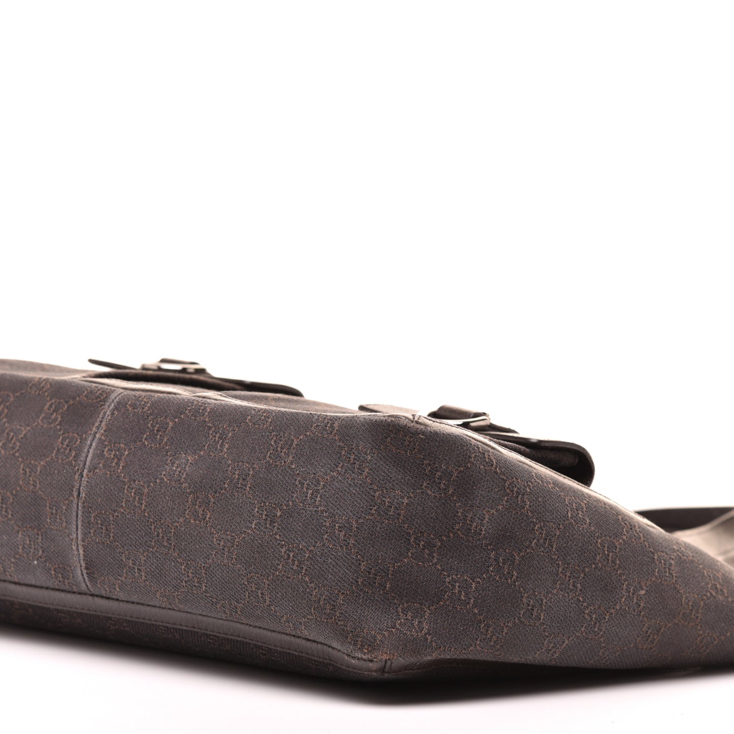 Nylon Monogram Abbey D Ring Tote Dark Brown