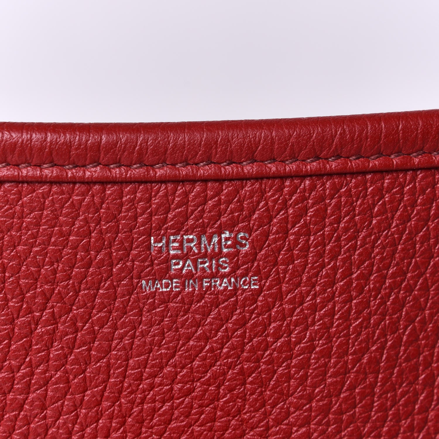 Hermes Taurillon Clemence Evelyne III GM Rouge Vif 4 of 6