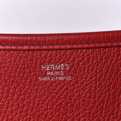 Hermes Taurillon Clemence Evelyne III GM Rouge Vif 4 of 6