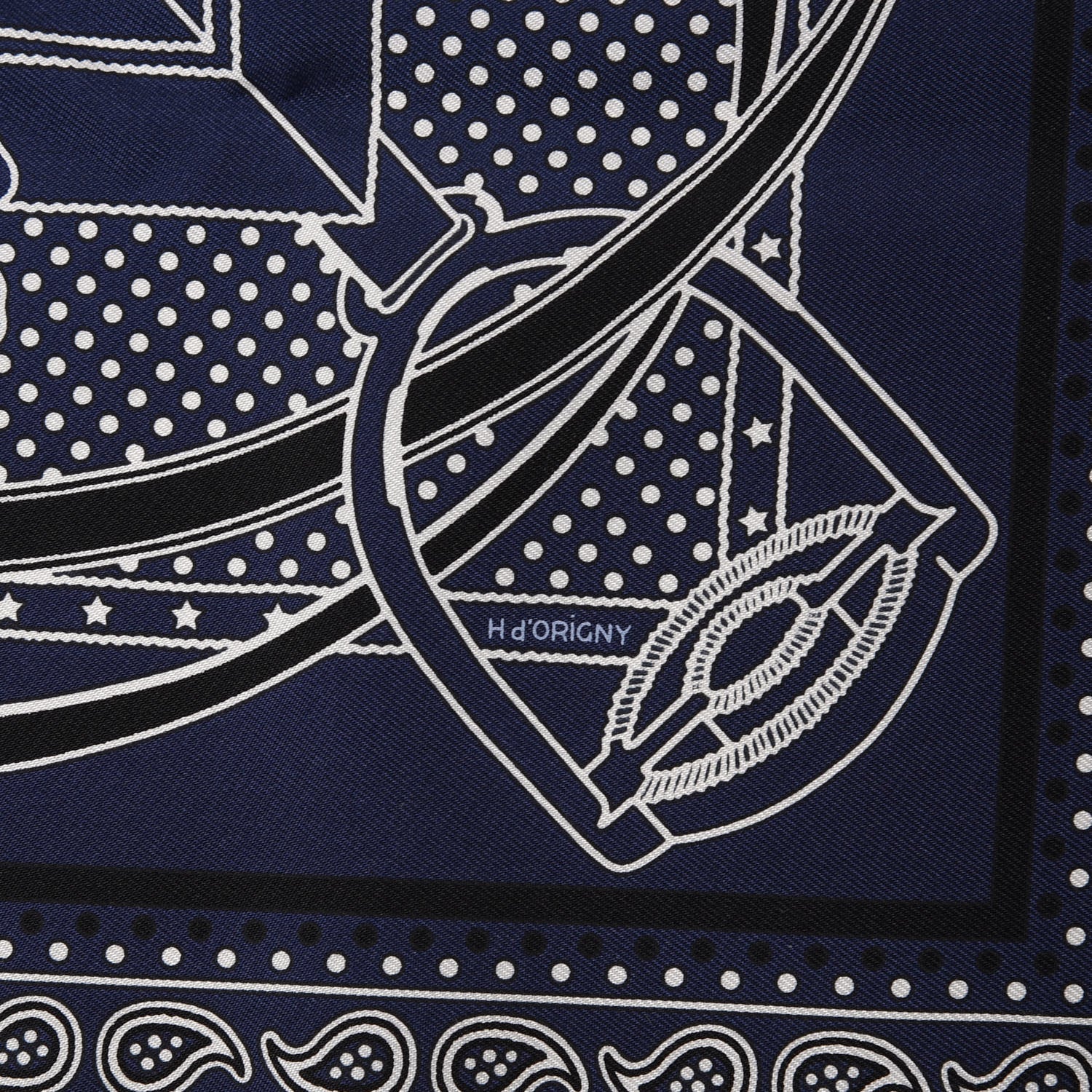 Hermes Silk Grand Manege Cut Bandana Scarf 55 2 of 4