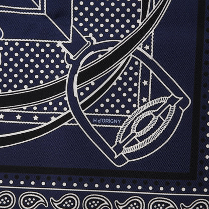 Hermes Silk Grand Manege Cut Bandana Scarf 55 2 of 4