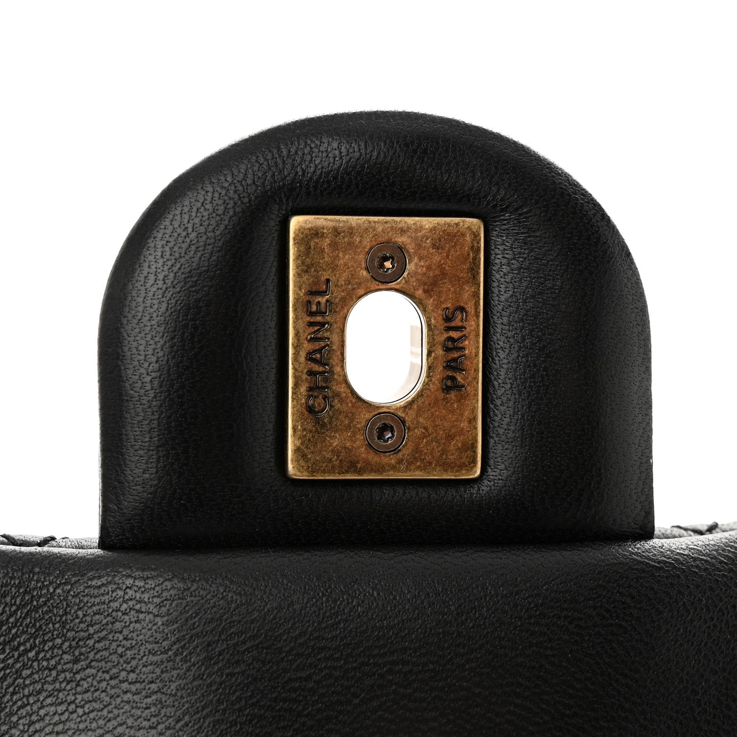 Lambskin Small Grocery By Chanel Flap Black
