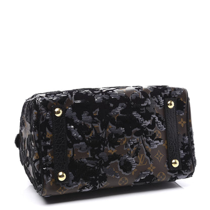 Louis Vuitton Monogram Fleur De Jais Sequins Speedy 30 3 of 12