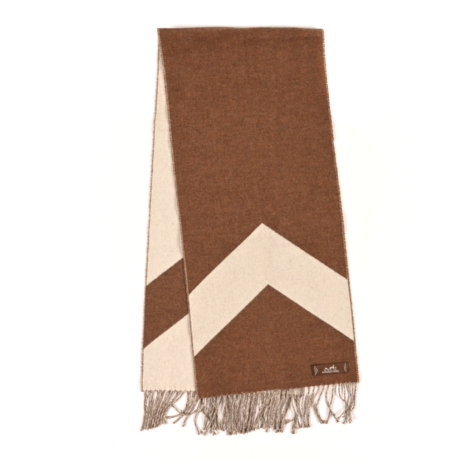 Hermes Cashmere Casaque Chevron Muffler 2 of 3