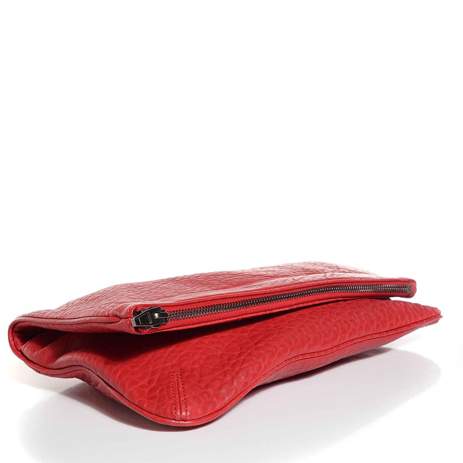 Alexander Wang Textured Lambskin Dumbo Fold Over Clutch Cayenne 4 of 8