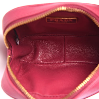 Prada Saffiano Metal Coin Purse Fuxia 5 of 7