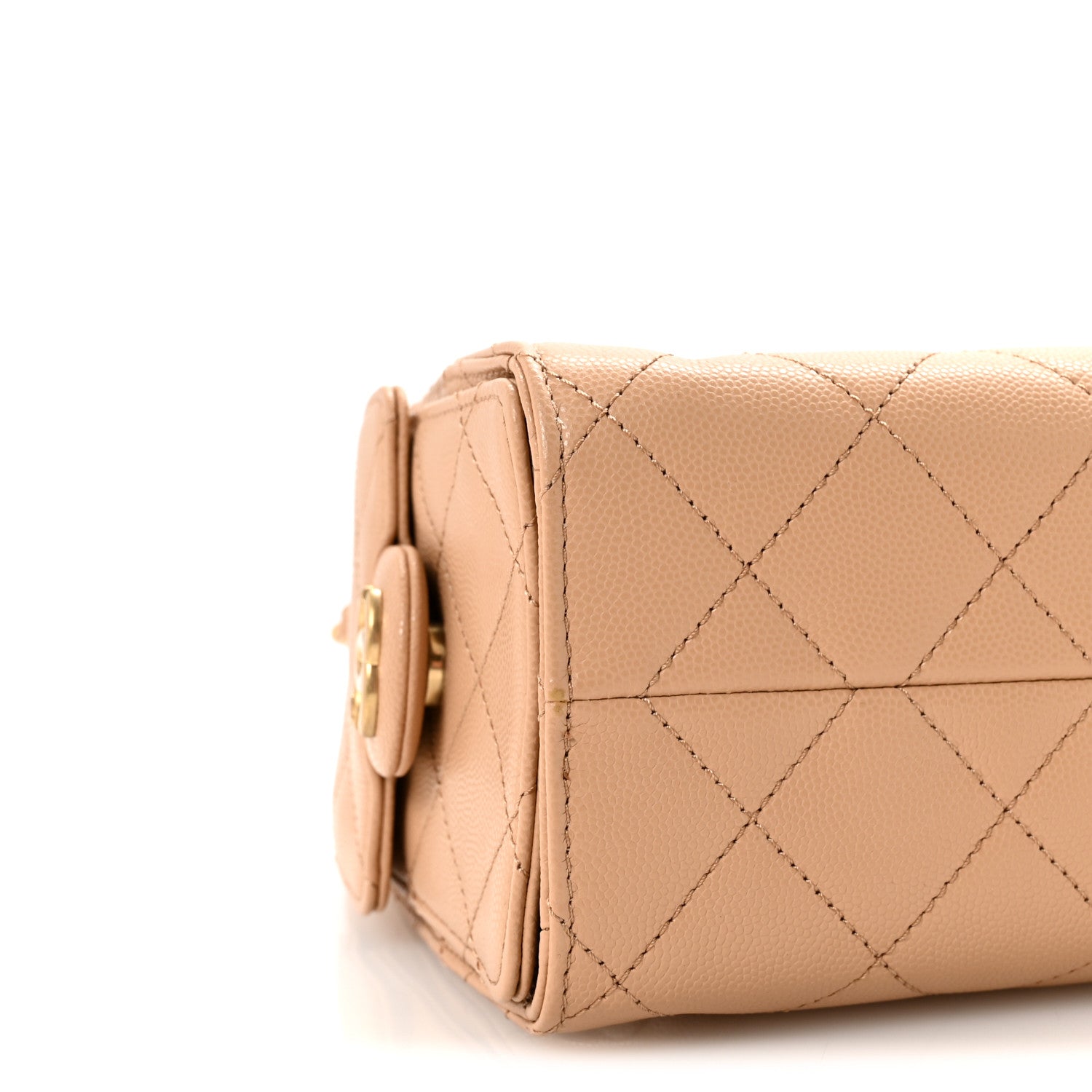 Chanel Caviar Quilted Mini Chanel 25 Handbag Beige 9 of 10