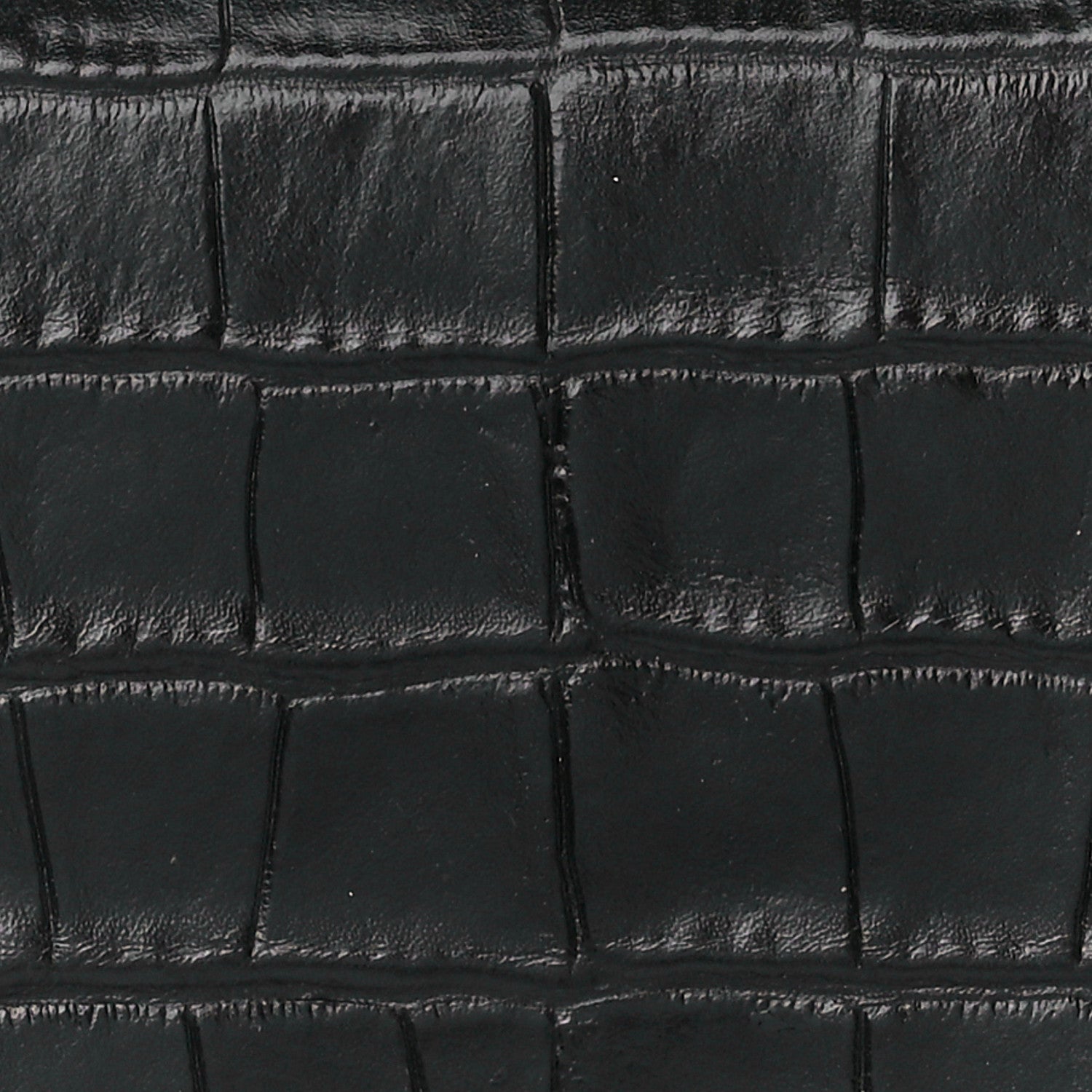 Mulberry Deep Calfskin Crocodile Embossed Small Darley Black 9 of 11