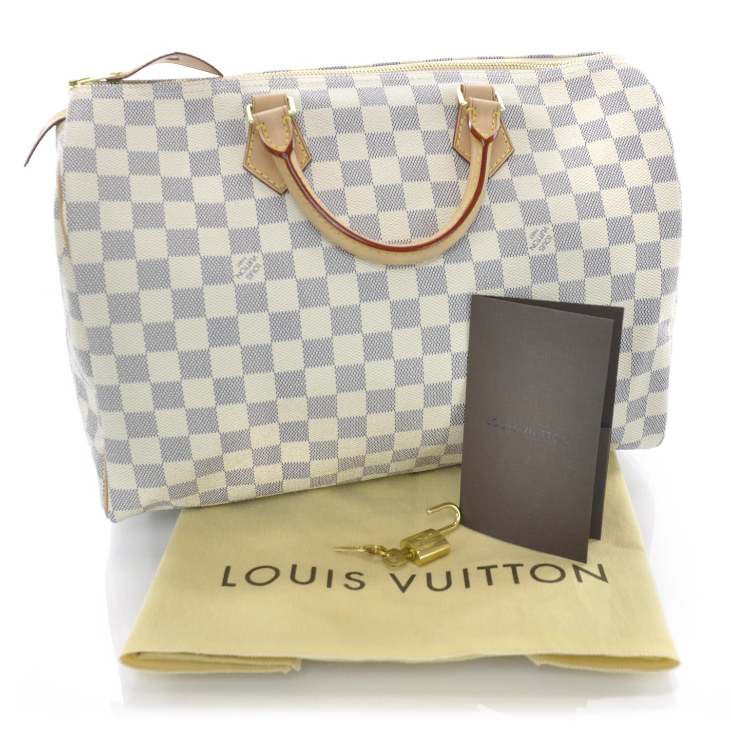 Louis Vuitton Damier Azur Speedy 35 3 of 9