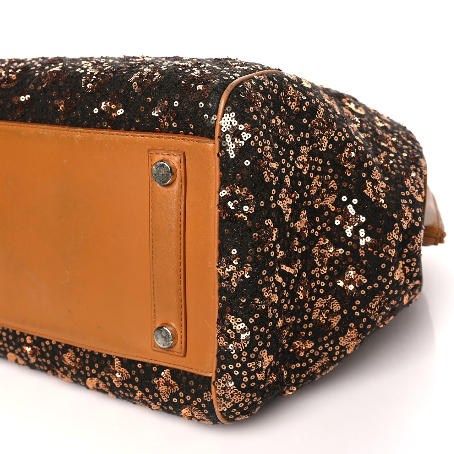 Sequin Monogram Sunshine Express North South Gold