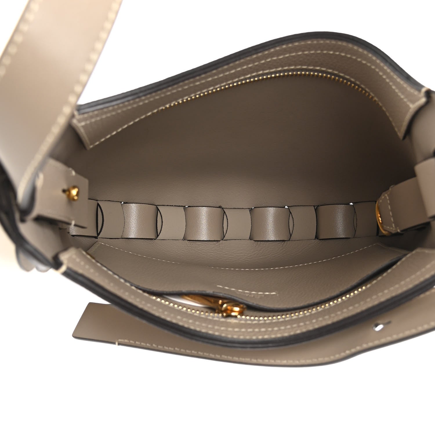 Chloe Small Grain Smooth Calfskin Small Darryl Hobo Motty Grey 7 of 12