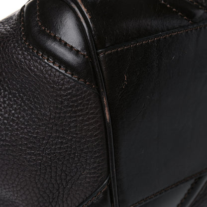Burberry Grainy Calfskin Small Canterbury Tote Dark Chocolate 13 of 21