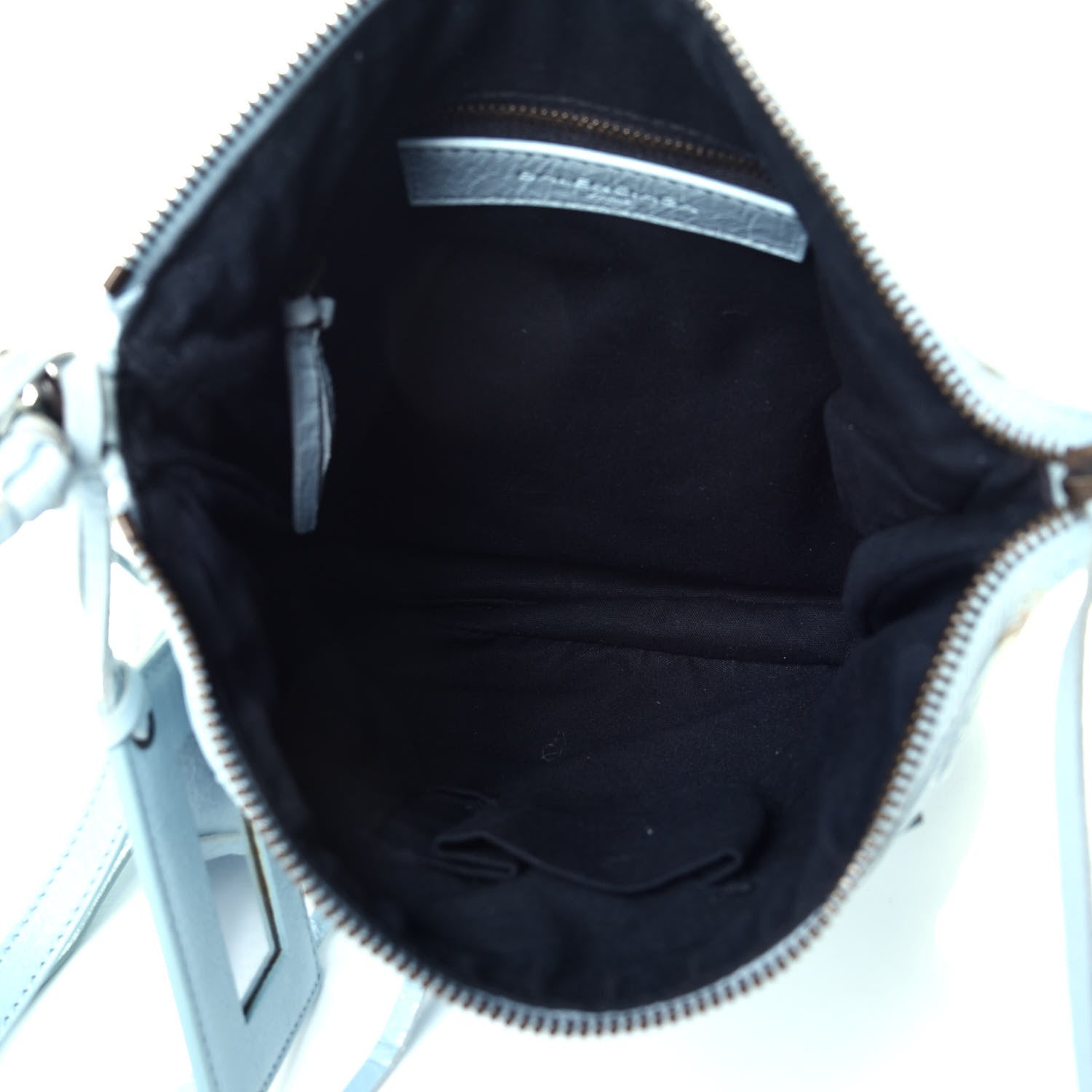 Balenciaga Agneau Classic Hardware Flat Crossbody Bleu Dragee 5 of 9