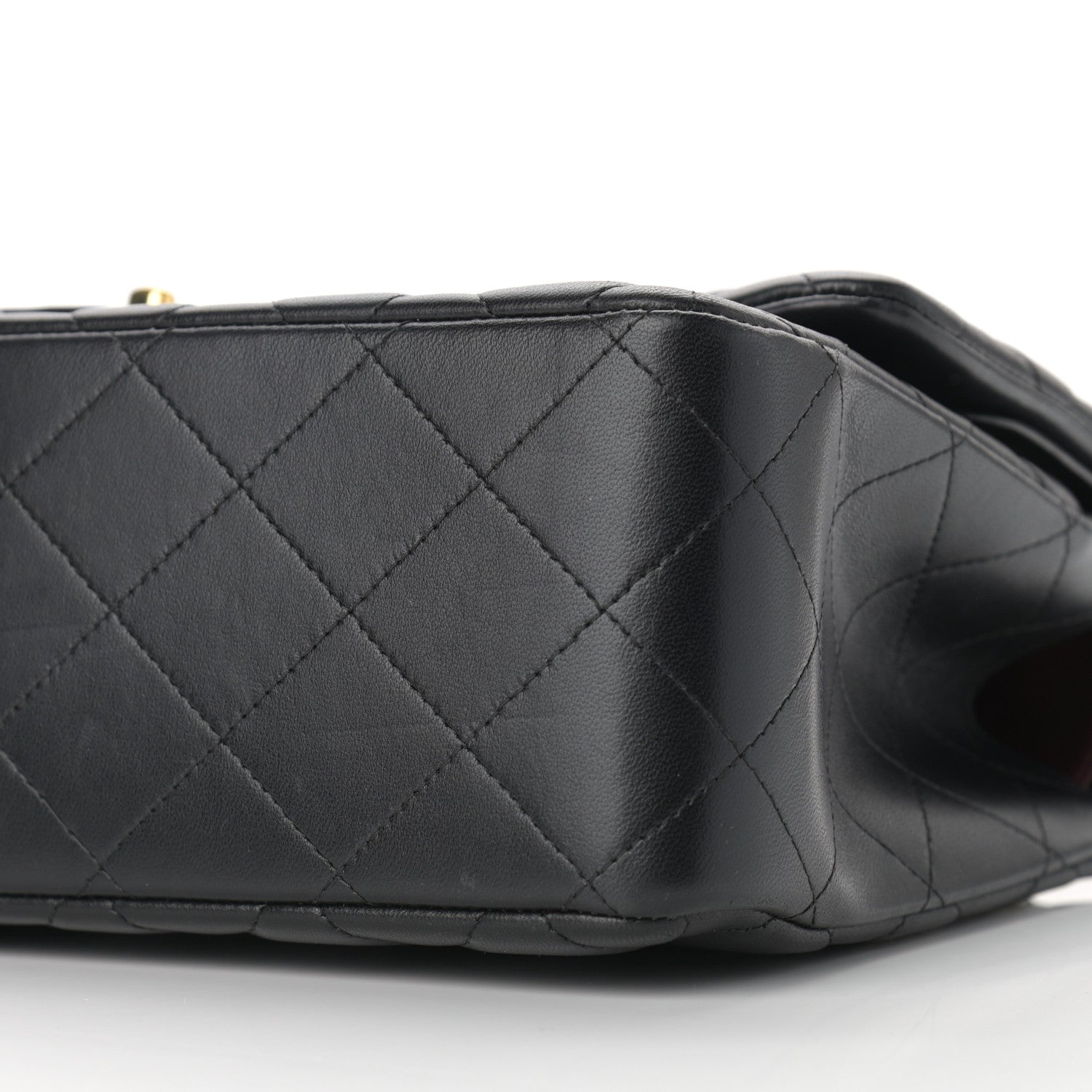 Chanel Lambskin Quilted Jumbo Double Flap Black 9 of 14
