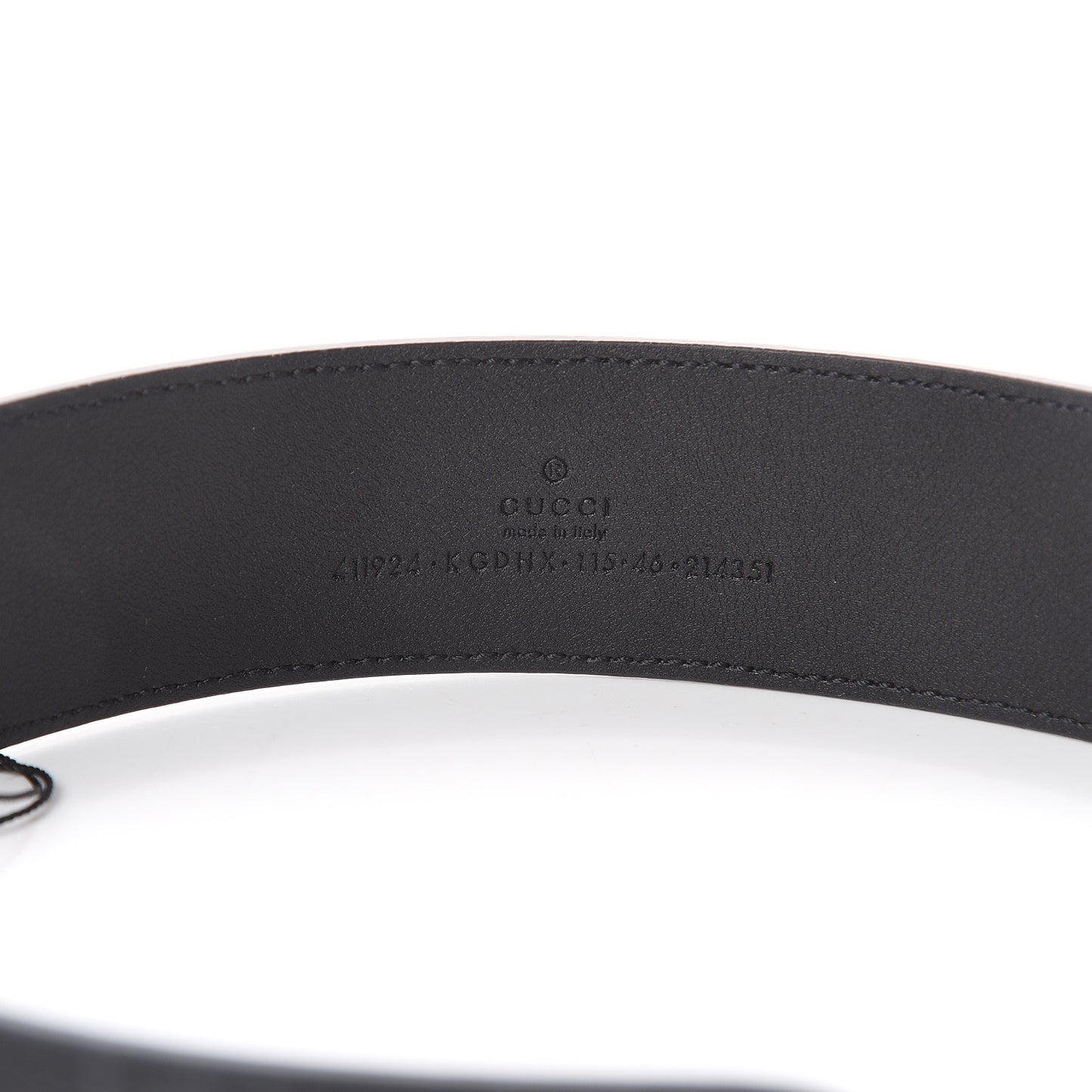 GG Supreme Monogram Selleria Calfskin Interlocking G 40mm Belt 115 46 Black