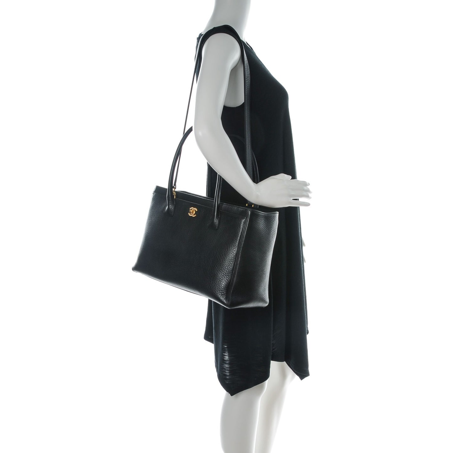 Deerskin Cerf Executive Shopper Tote Black