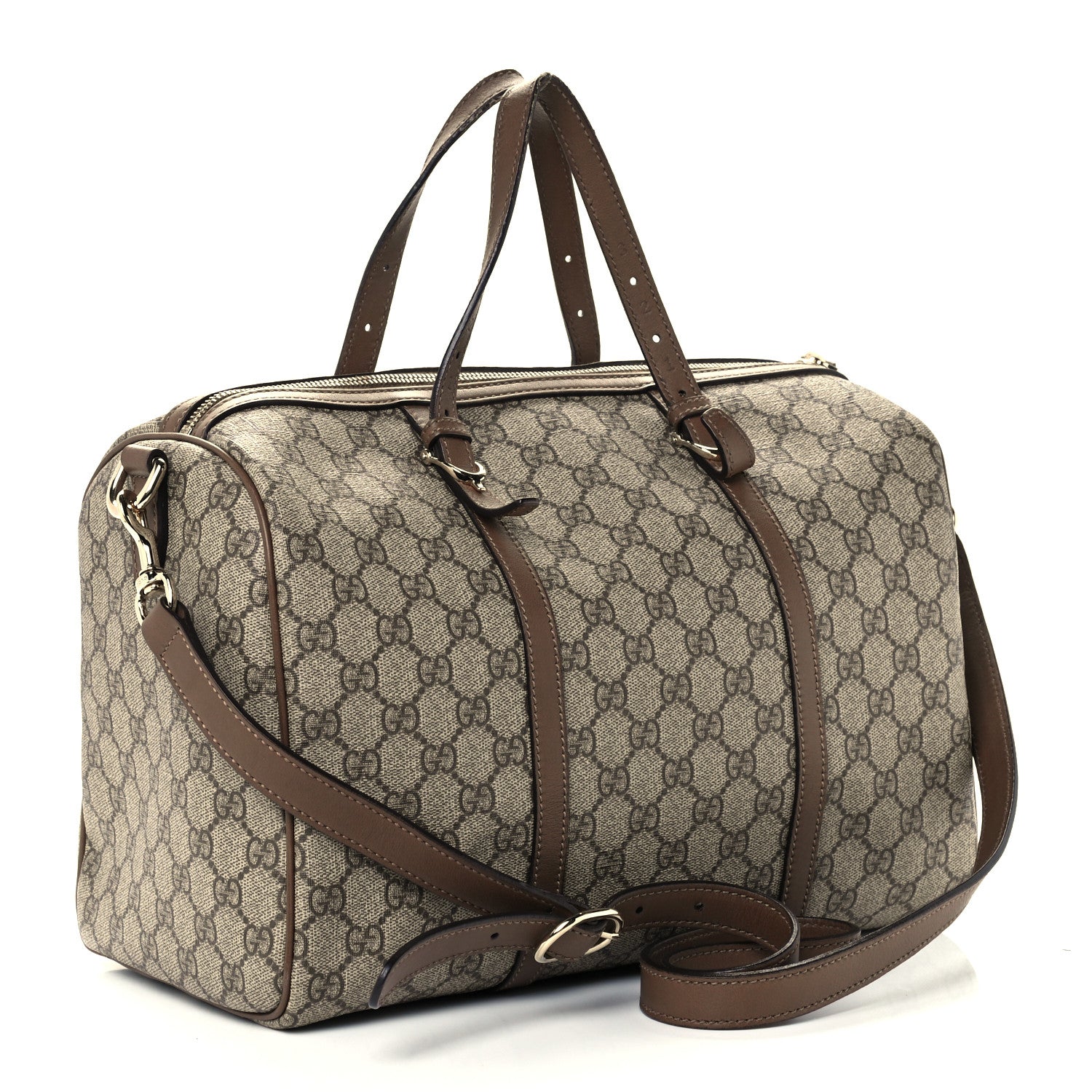 Gucci GG Supreme Monogram Margaux Calfskin Medium Nice Boston Beige Ebony Acero 2 of 11
