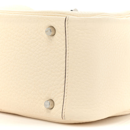 Hermes Taurillon Clemence Mini Lindy 20 Nata 7 of 19