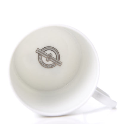 Hermes Porcelain Platinum Chaine d'Ancre Tea Cup and Saucer Set of 2 4 of 7