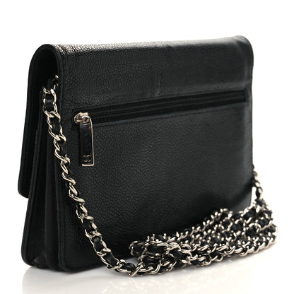 Chanel Caviar Timeless CC Wallet On Chain WOC Black 3 of 11