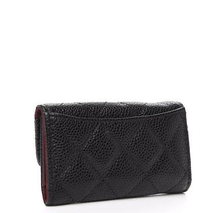 Chanel Caviar Quilted 6 Key Holder Black 2 of 8