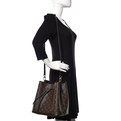 Louis Vuitton Monogram Neonoe MM Black 2 of 10