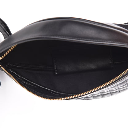 Celine Calfskin Quilted C Charm Belt Bag Black 5 of 9
