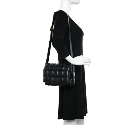Bottega Veneta Nappa Maxi Intreccio Padded Cassette Crossbody Bag Black 2 of 10