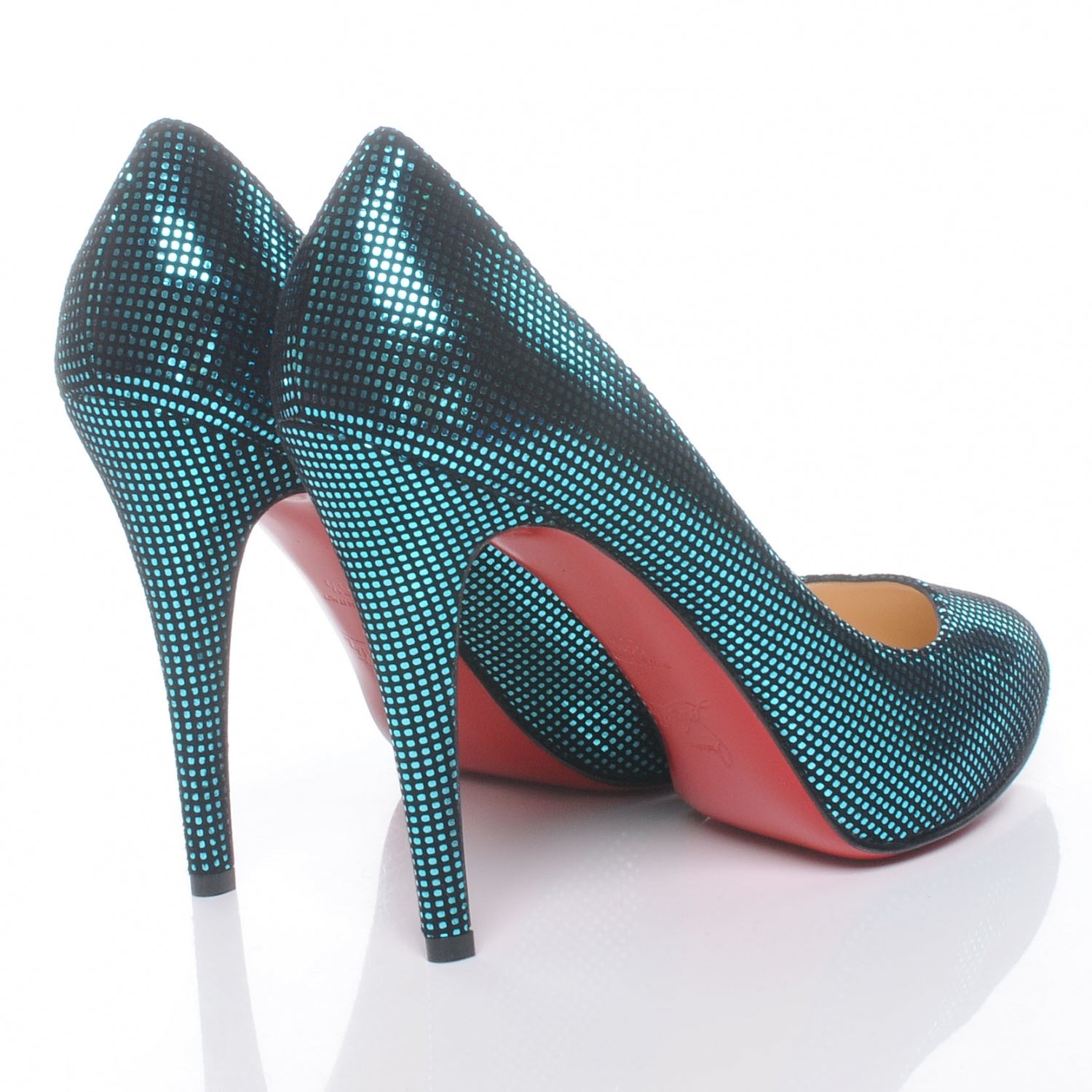 Christian Louboutin Suede Square Metal Declic 120 Pumps 36.5 4 of 6