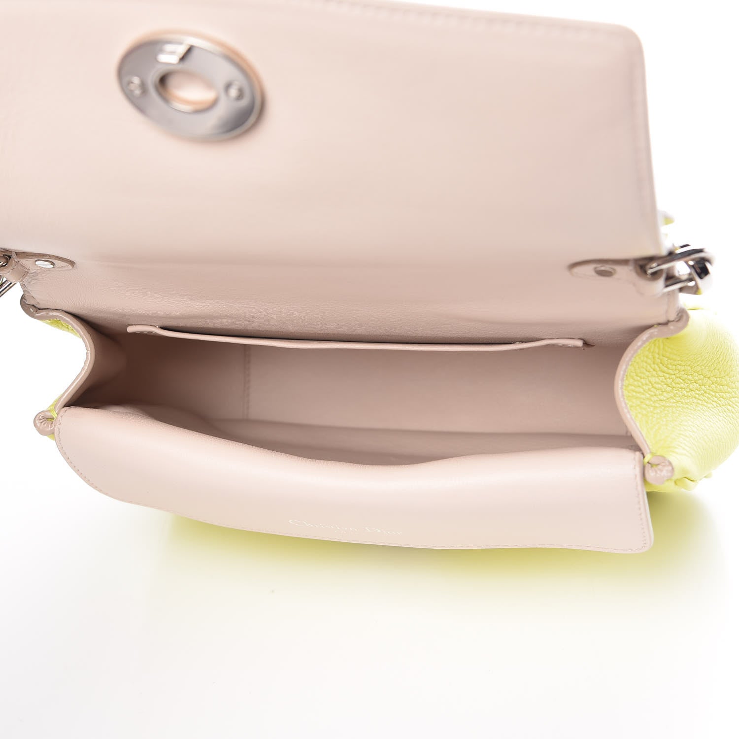 Christian Dior Smooth Calfskin Mini Be Dior Flap Vert Acide 5 of 10