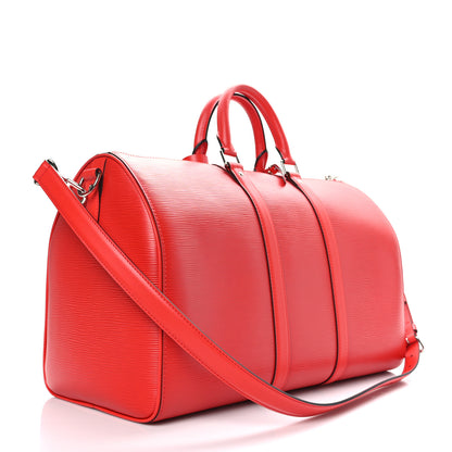 Louis Vuitton X Supreme Epi Keepall Bandouliere 45 Red 2 of 10