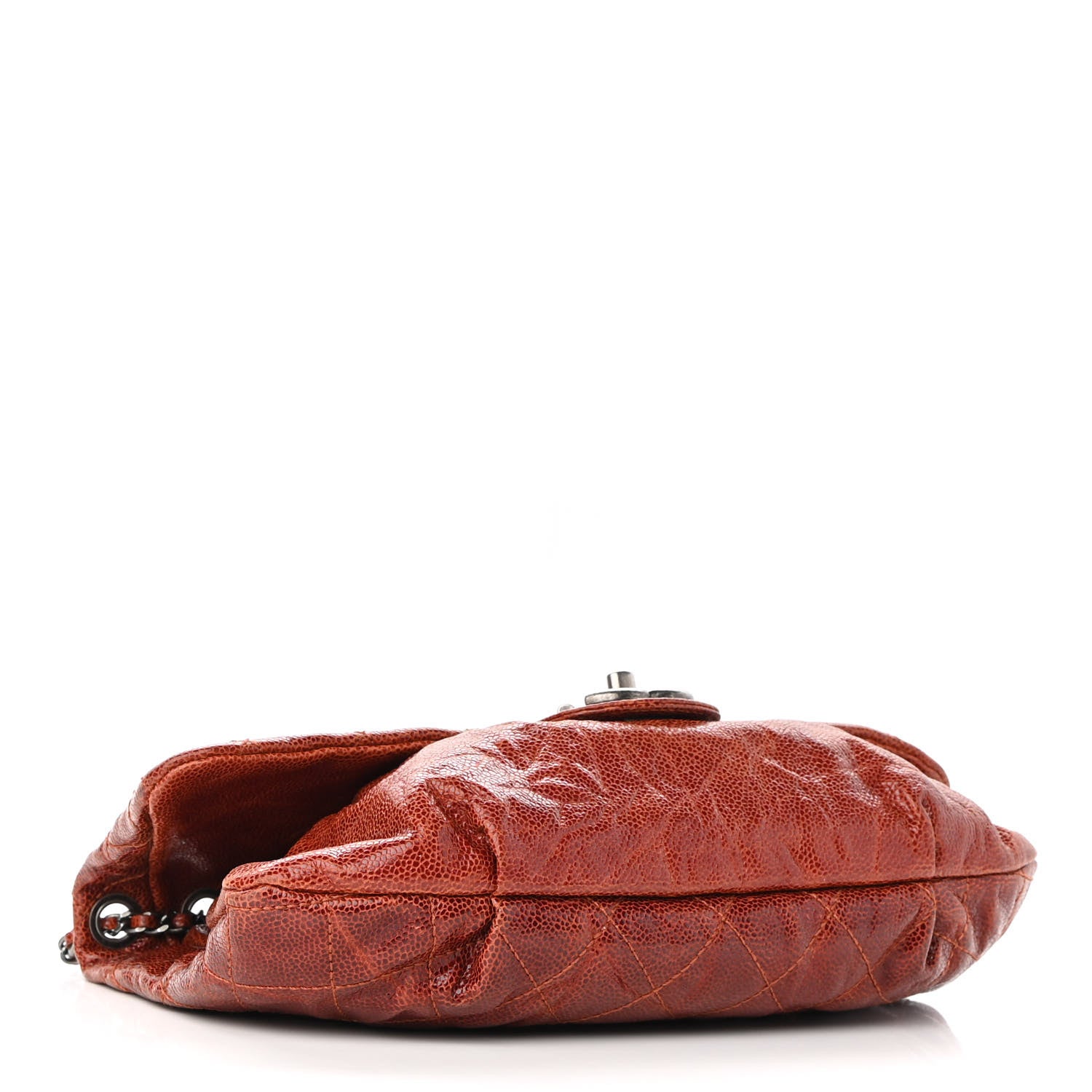 Chanel Caviar Quilted Medium Elastic Flap Bordeaux 3 of 9