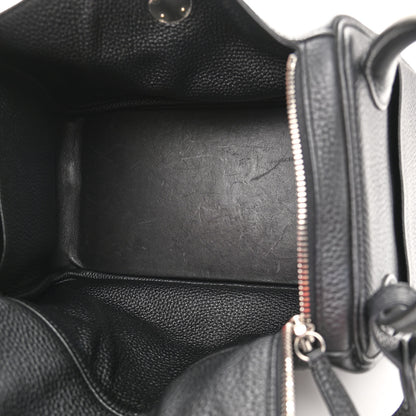 Hermes Taurillon Clemence Lindy 30 Black 5 of 11