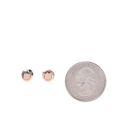 Cartier 18K Pink Gold Tulip Earrings 2 of 6