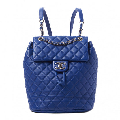 Chanel Lambskin Quilted Small Urban Spirit Backpack Blue 1 of 9