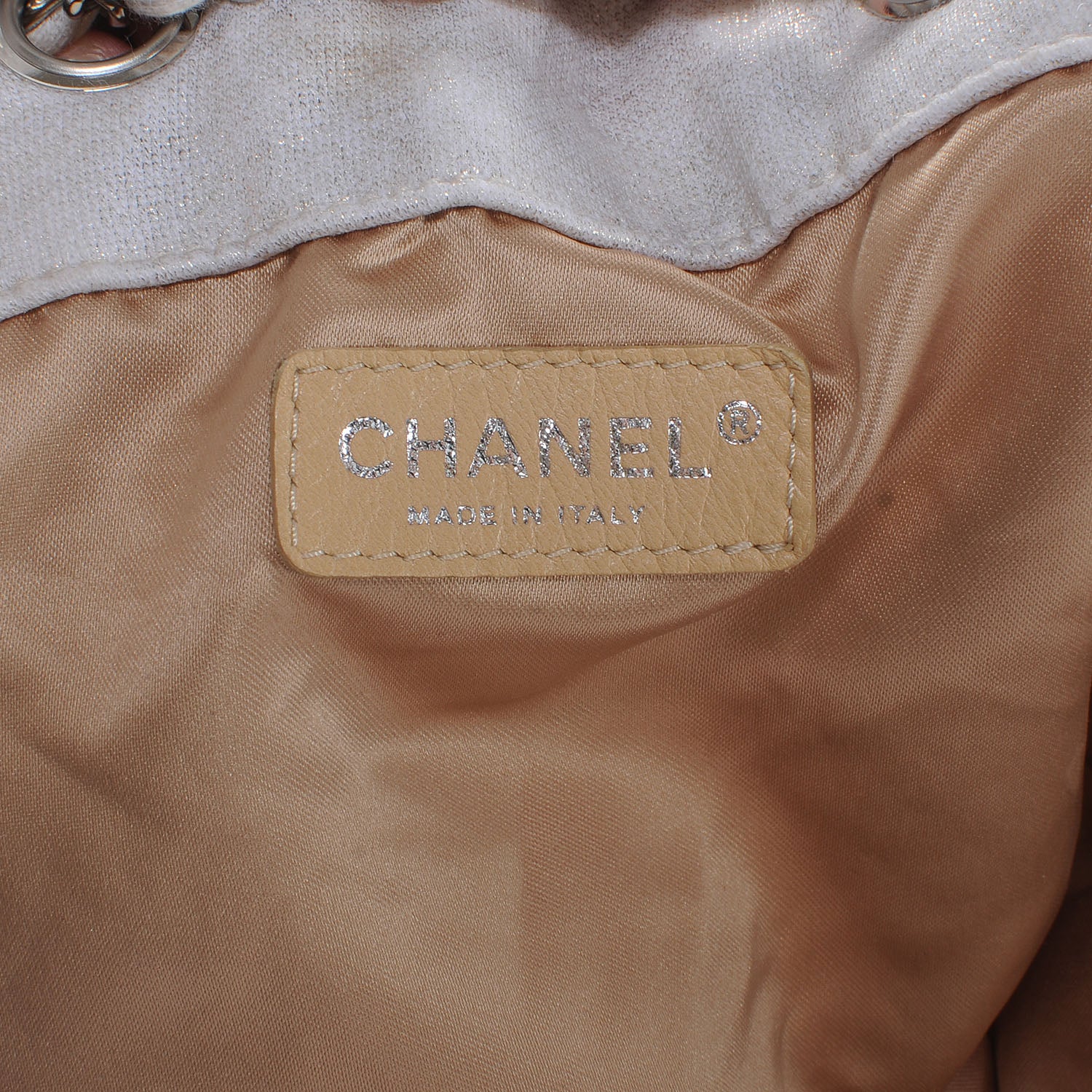 Chanel Jersey Quilted LA Bag Metallic 6 of 7