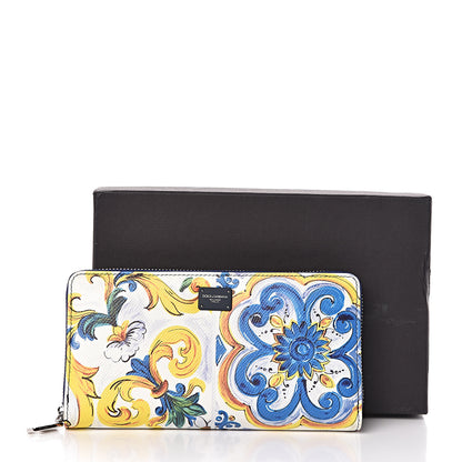 Dolce & Gabbana Dauphine Majolica Printed Zip Around Wallet Multicolor 7 of 7