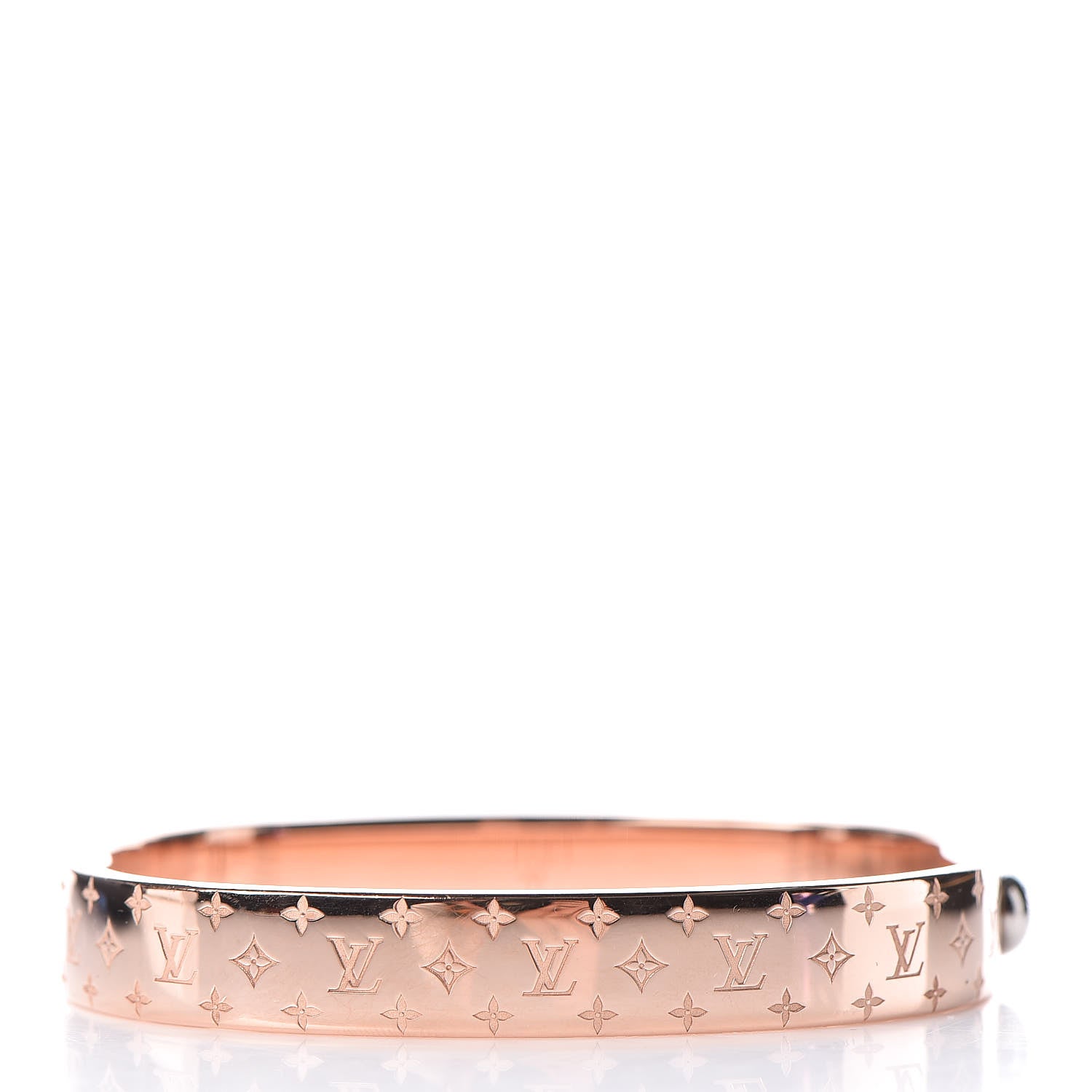Louis Vuitton Nanogram Cuff M Pink Gold 3 of 6