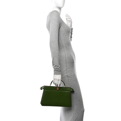 Fendi Vitello King Luxor Shiny Nappa Peekaboo I SEE U East West Satchel Verde Light Rose 2 of 15