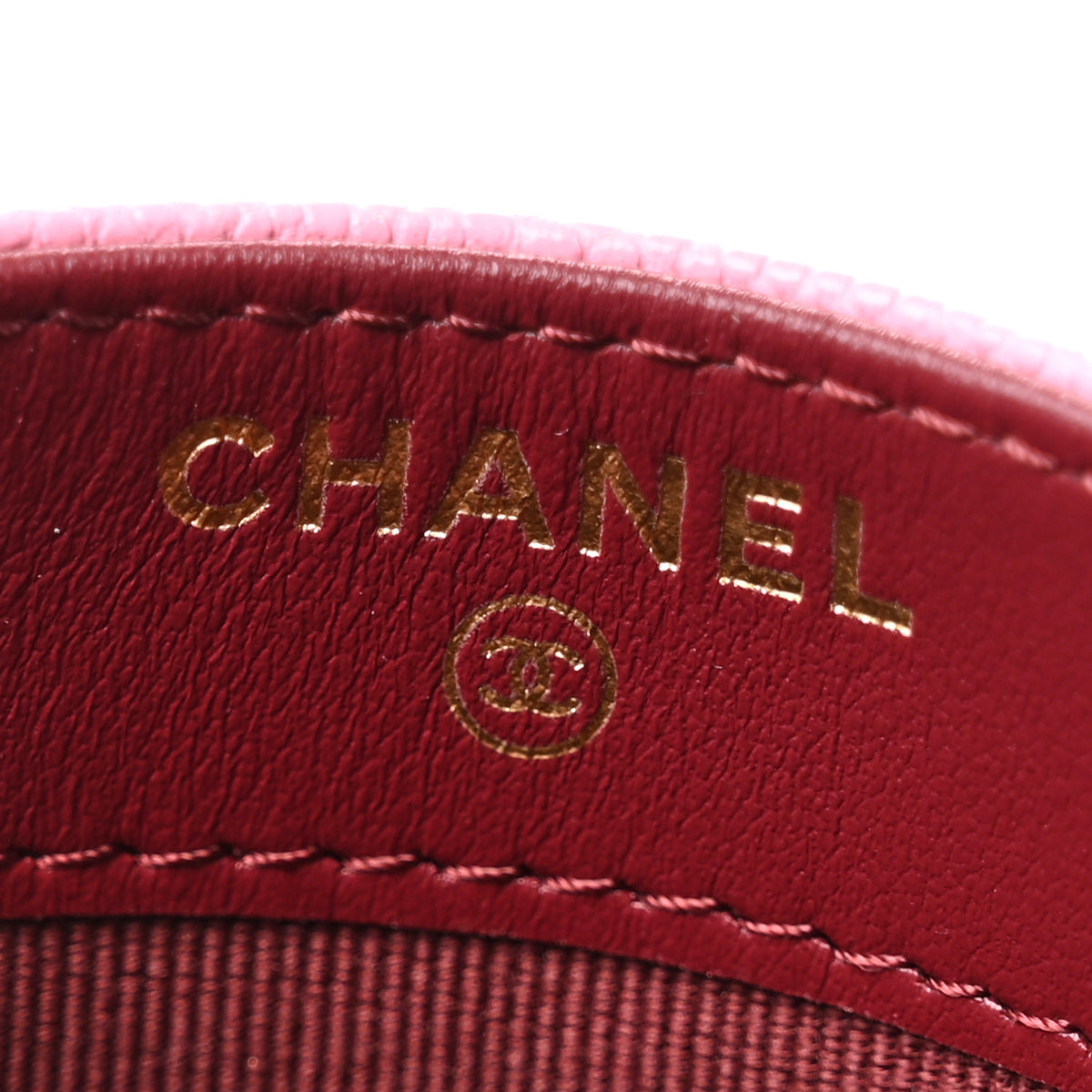 Chanel Shiny Caviar Chevron Quilted Card Holder Pink 6 of 9