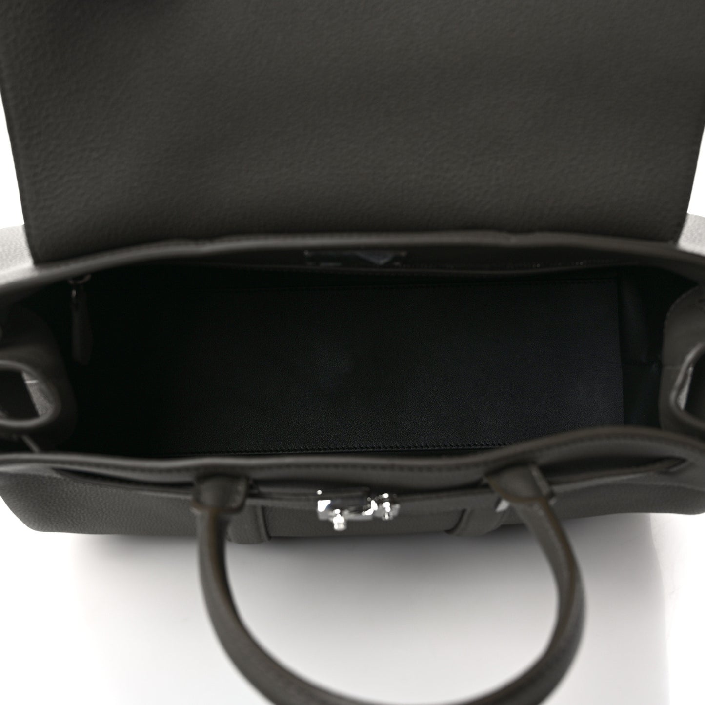 Millesime Calfskin Georges Tote MM Khaki