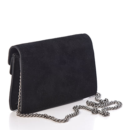 Gucci Suede Super Mini Dionysus Shoulder Bag Black 3 of 9
